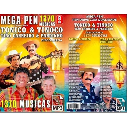 Pen Drive 16gb 1370 Tonico & Tinoco - Tiao Carreiro Pardinho