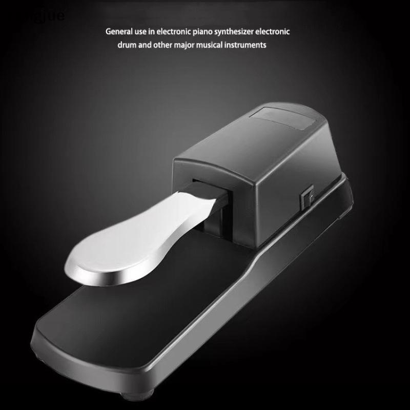 Fengjue Pedal De Sustentação Com Interruptor De Polaridade Para Teclado MIDI Sintetizador Piano Elétrico Tambor Instrume