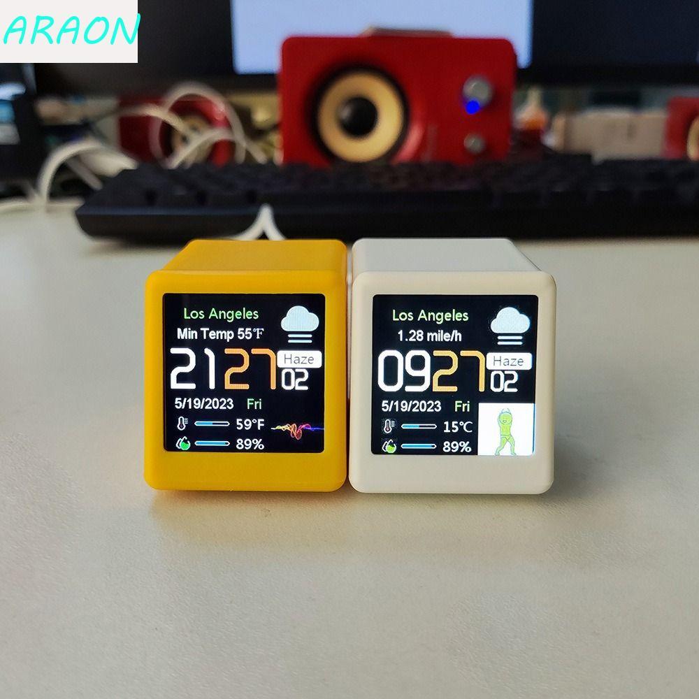 Relógios De Mesa ARAON WiFi , Termômetro Eletrônico De Operação Simples , Relógio Inteligente Para Clima , Versão Em Ing