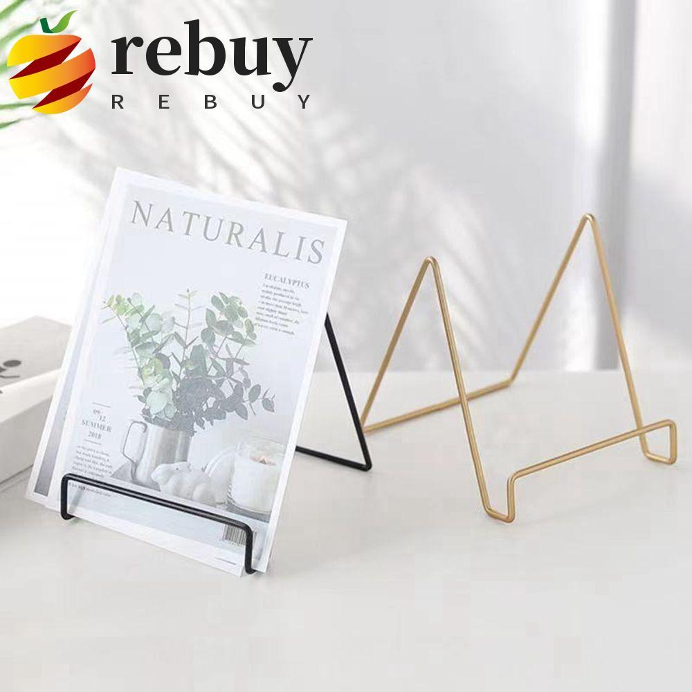 REBUY1 Rack De Revista De Ferro , Armazenamento De Livros De Arquivo De Jornal , Suporte De Exibição De Coleção De Fotos