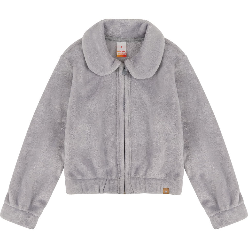 Jaqueta Cropped Peluciada Infantil Menina Marisol