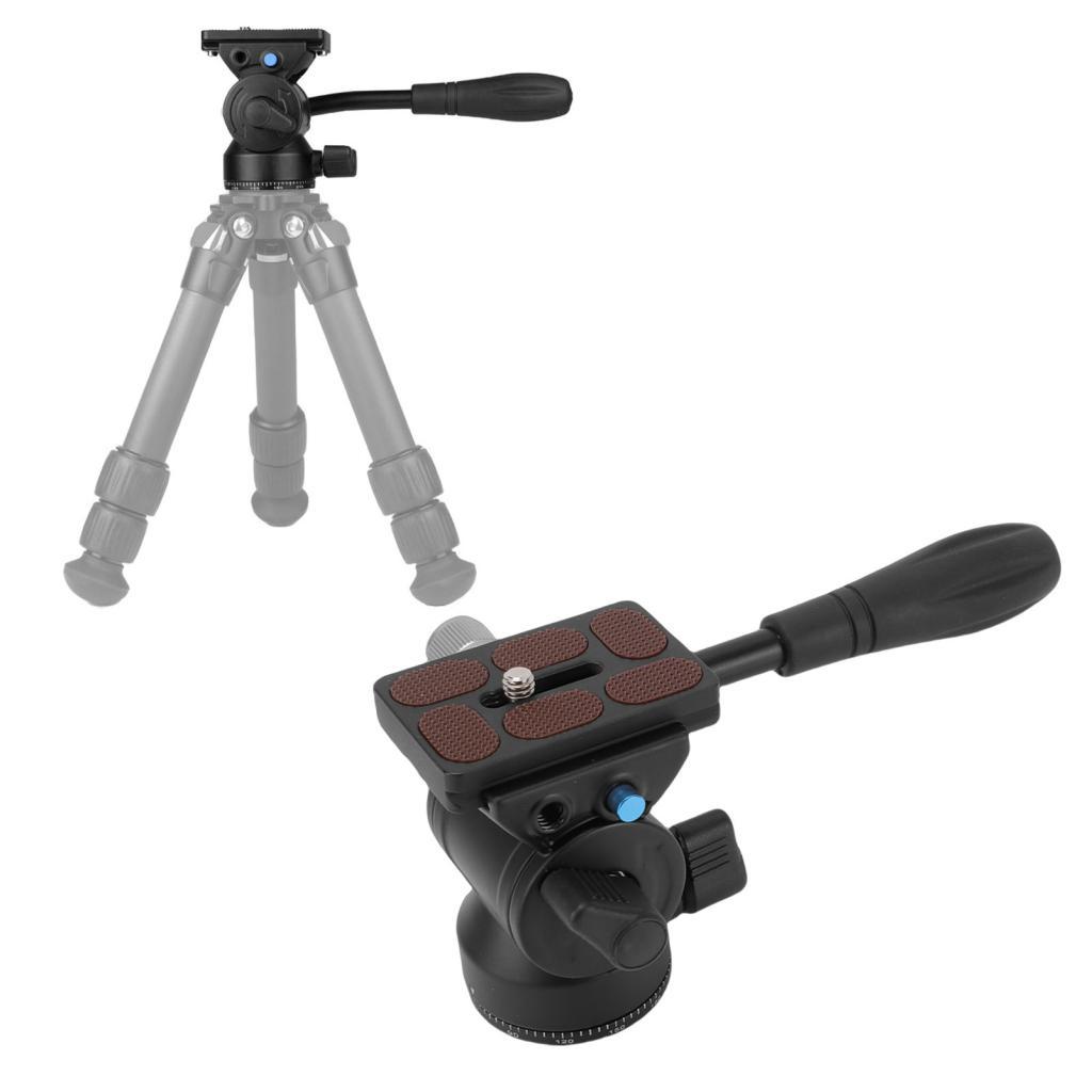 Pinkdayone-BR Tripé de vídeo cabeça fluida liga de alumínio leve pan tilt para câmera telefone fotografia panorâmica