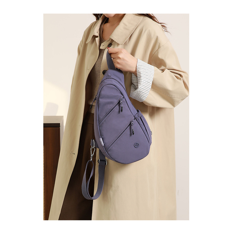 Pequena bolsa de peito portátil feminina 2025 novo estilo All-Match esportes pequena bolsa de ombro lazer viagem Multi-P