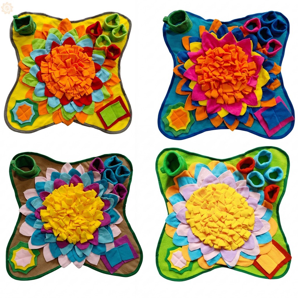 Tapete Alimentador Lento Para Cães , Animais De Estimação , 48x48cm , Silicone De Qualidade Alimentar , Design Antiderra