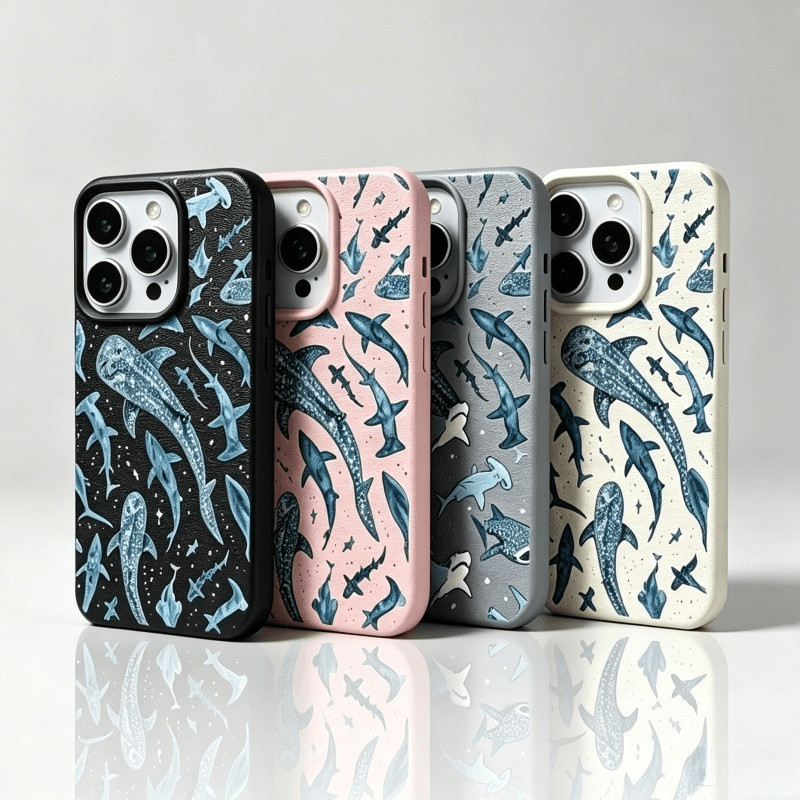 Capa De Celular Com Padrão De Baleia De Tubarão Oceano Para Motorala MOTO EDGE 70 60 Stylus 50 FUSION NEO Pro G05 G15 G3
