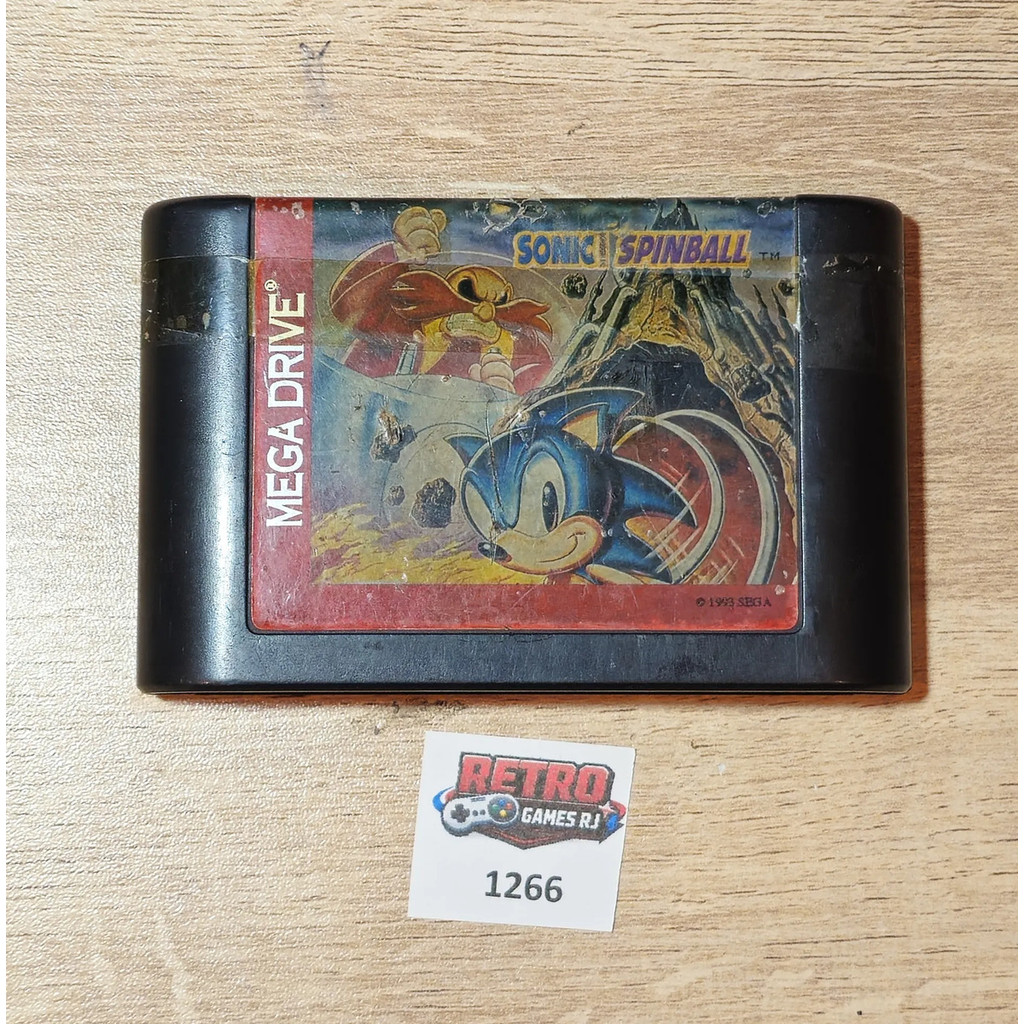 Sonic Spinball - Cartucho Original Tectoy Mega Drive
