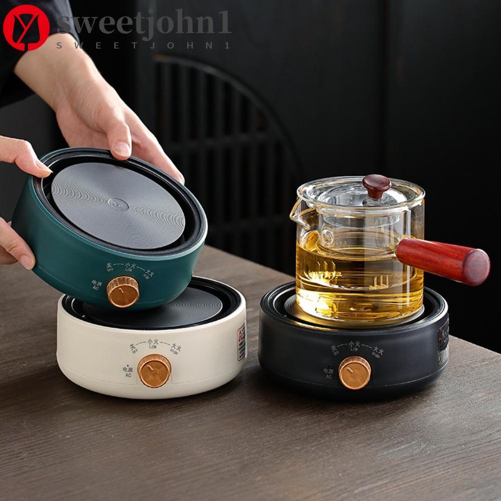 SWEETJOHN1 Fogão Elétrico , Aquecedor Universal Redondo Para Bule , Mini Queimador Silencioso Antiderrapante Cafeteira