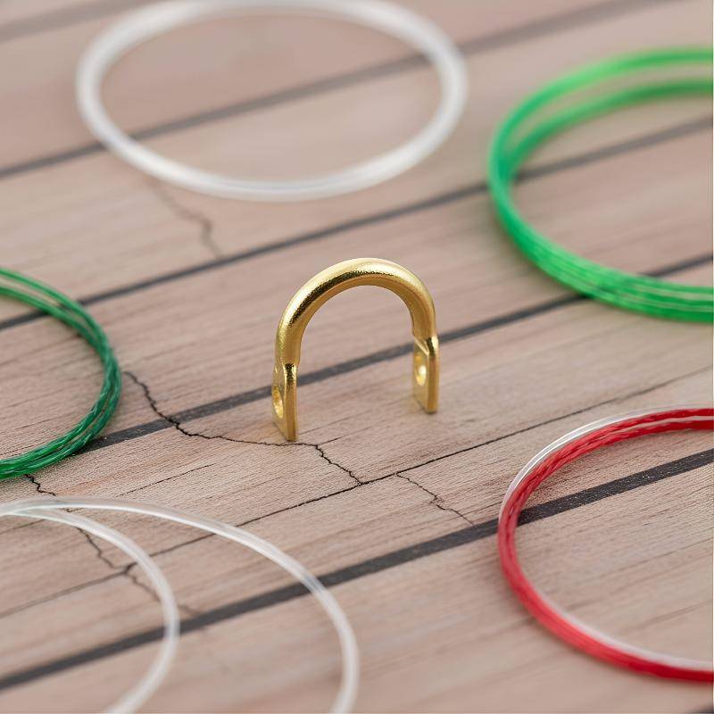 AACAR 50 Peças Manilhas De Latão Em Forma De U Para Spinnerbait Duráveis E Fáceis De Girar Fazer Isca De Pesca DIY Artes