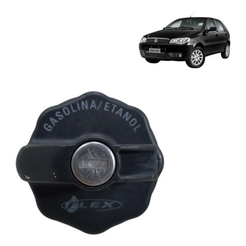 Tampa Interna Bocal Tanque Combustivel Fiat Palio 2004 2016 Preto 2014