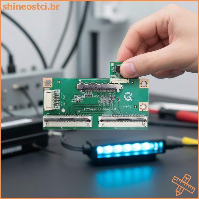 SHINE 4K TV Painel LVDS Conversor 96Pin Para 51Pin VBYONE Placa Adaptador De Cabo Flexível Display LED Rápido Uso De Rep