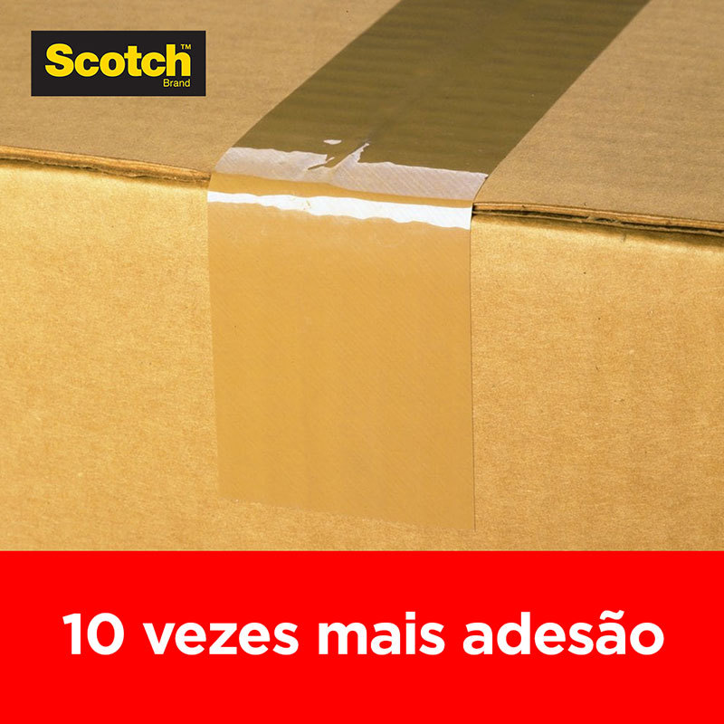 Fita para embalagem transparente 45mmX100m com 4 rolos 5802 3M · foto 2