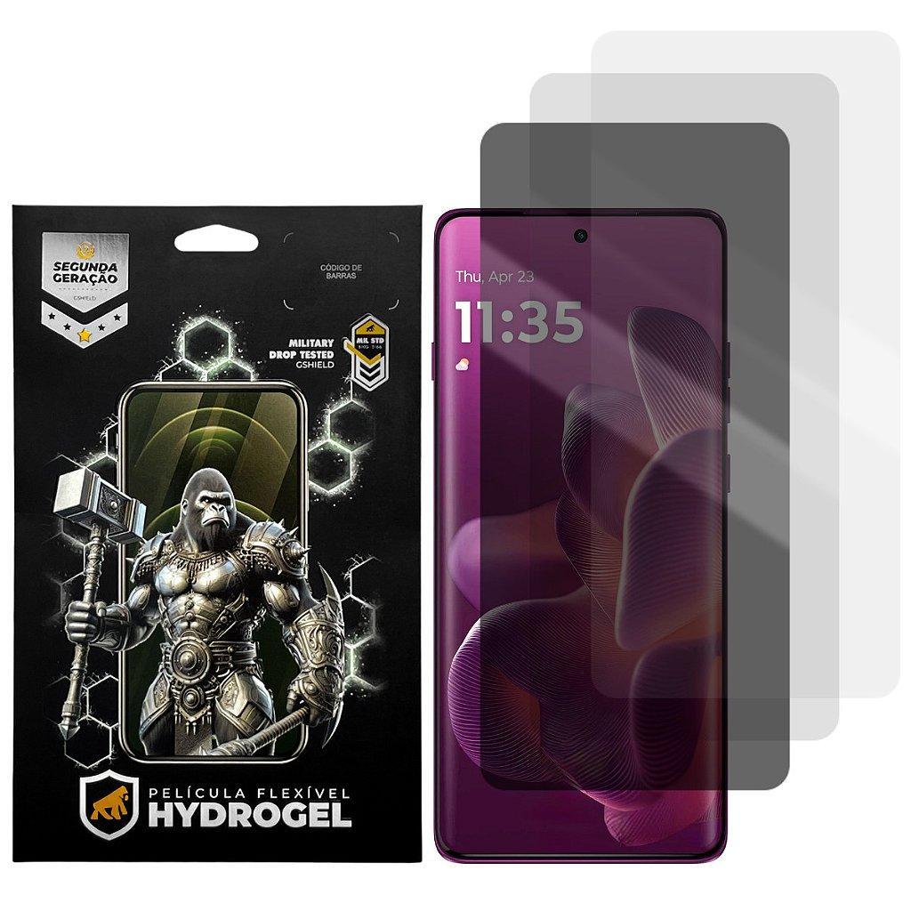 Kit 3 Películas Hydrogel para Motorola Moto Edge 60 Pro 5G - HD / Fosca / Privac
