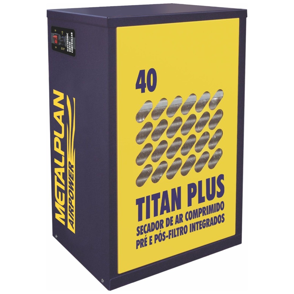 Secador de ar comprimido por refrigeração 40 pcm - Titan Plus 40 - Metalplan (220V)
