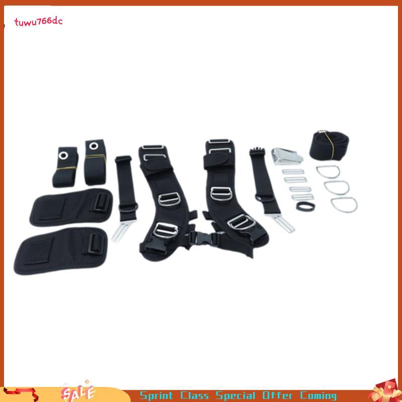 [Entrega Rápida BR] Sistema De Arnês De Mergulho Para Com Placa Traseira Suporte Snorkel Alças De Ombro Ajustáveis Fivel