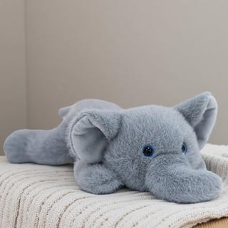 Elephant Stuffed Animal, 6″ Grey Elephant Plush with Weighted Bead-Pocket Size, Ultra Soft Texture Toy for Toddlers and 