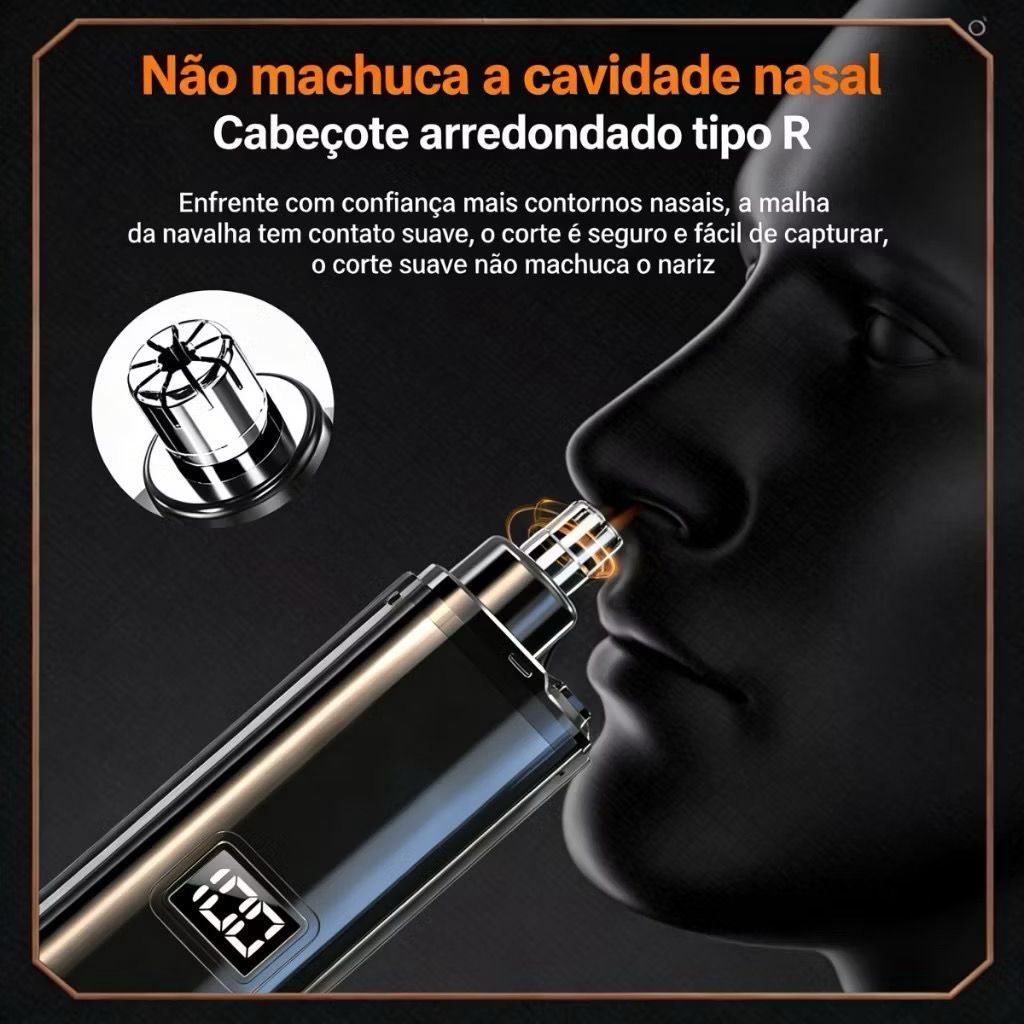 Aparador Removedor de Pelos De Nariz Portátil Elétricos 7000RPM Barbeador Sobrancelha — imagem 2 de 2