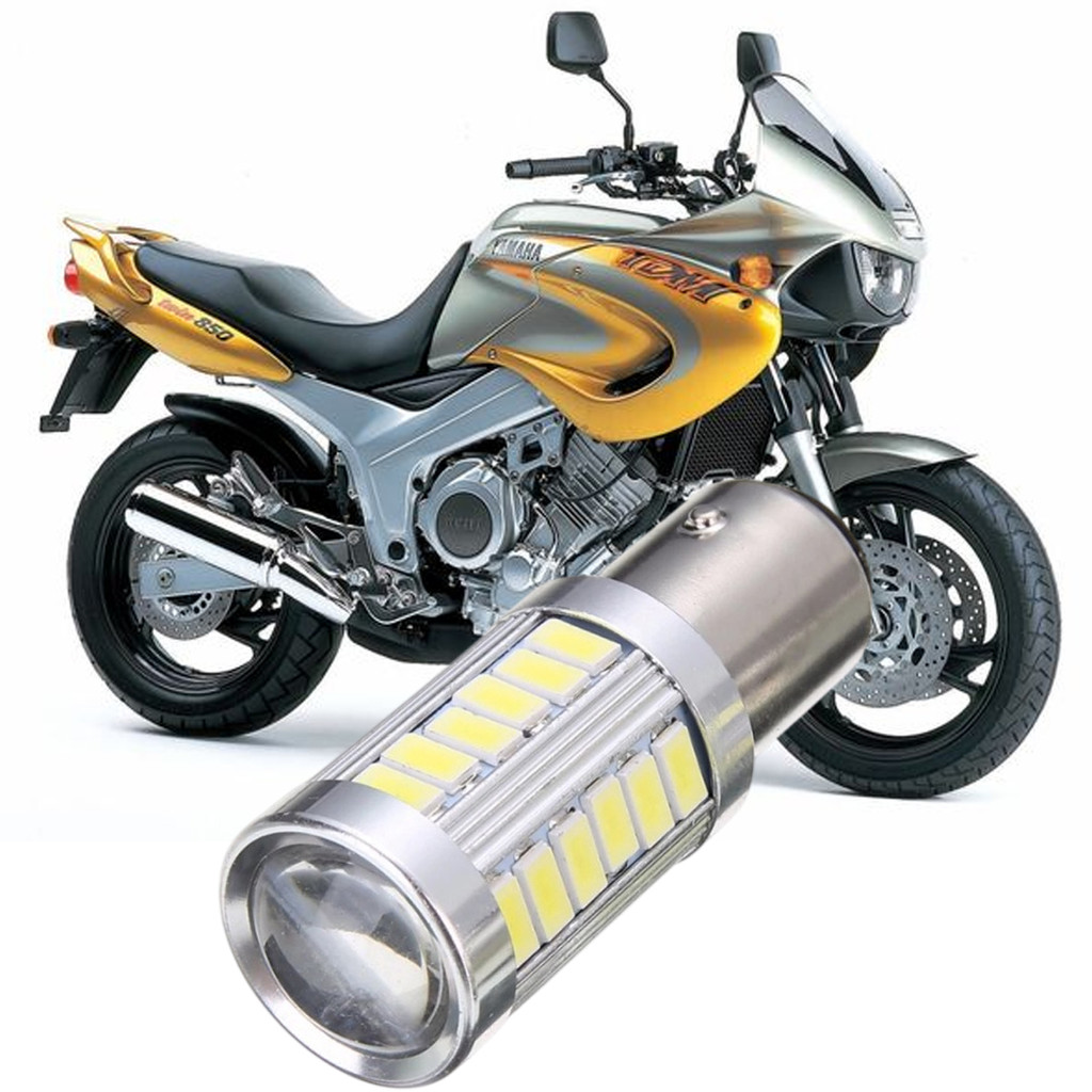 Lampada Ultra LED Luz de Freio e Lanterna Traseira P21/5W Moto Yamaha TDM 850 1993 a 2001