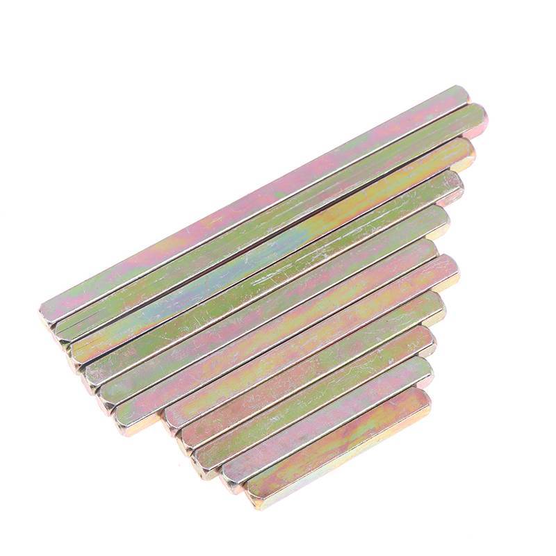 GARDE 2 Pçs Comprimento Lateral 8mm Porta Lo Haste De Transmissão Corpo Quadrado Ferro Maçaneta Da Biela Acessórios ,