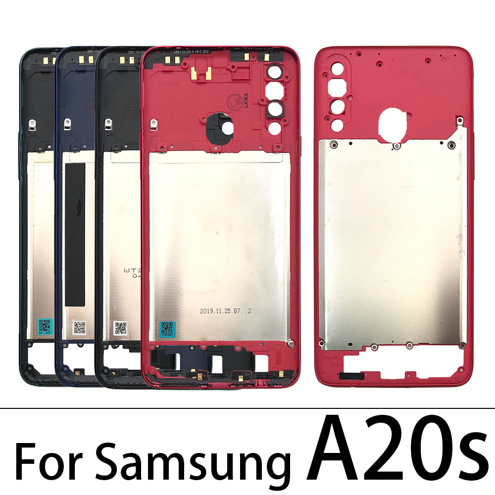 Nova Carcaça Moldura Intermediária Placa Capa Para Samsung A20S 207F A30S A307F A50S A507F A70 A705F A30 A305F