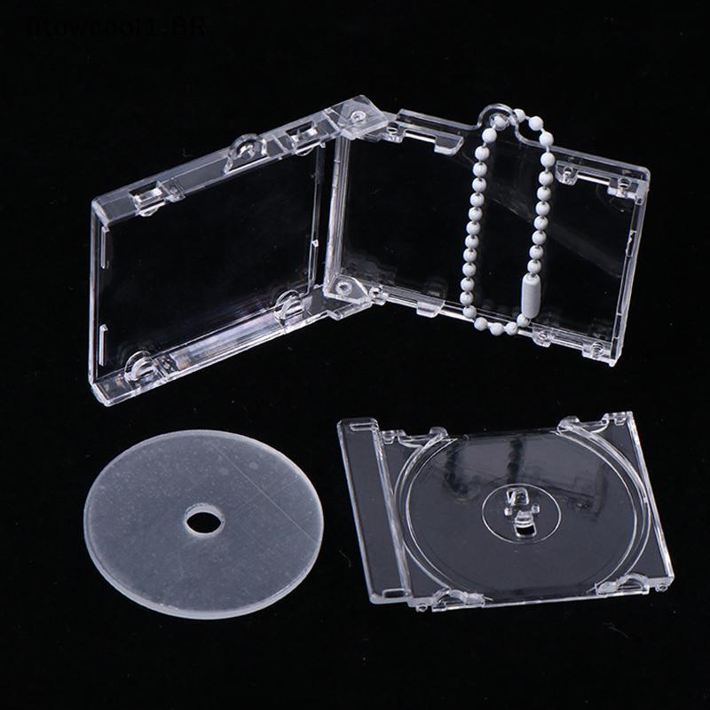 FCBR Mini NFC Funcional CD Disco Caso Chaveiro Periféricomemorativo Álbum Porta-Chaves Para DIY Bapa Pingente Geléia