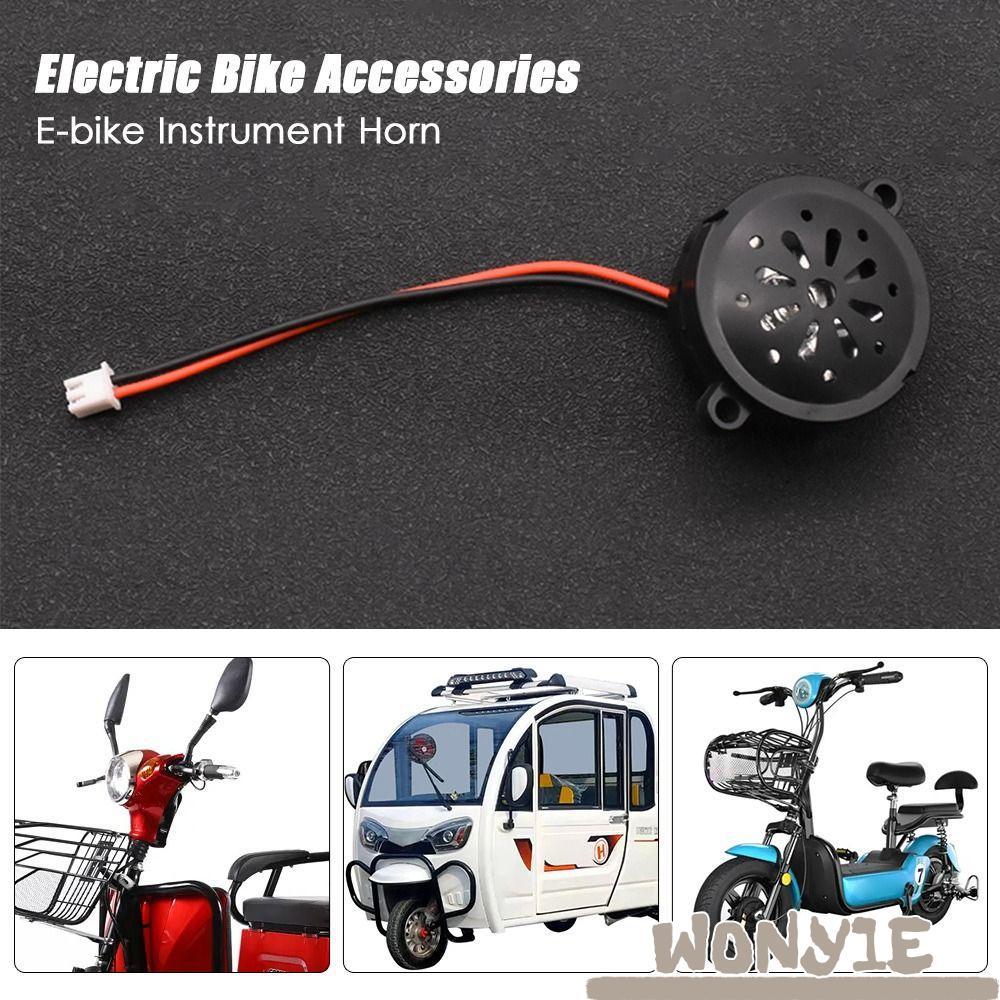 WONY1E E-bike Instrumento Chifre Peças Lâmpada 2 Fios Cabeça Da