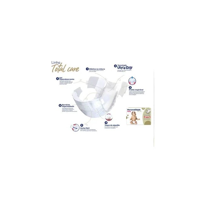 Fralda Personalidade Total Care G 54UNI - Eurofral