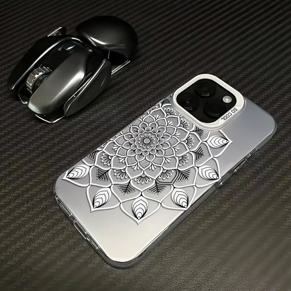 Capa Capinha Para iPhone 17 PRO PROMAX 16 11 12 13 14 15 xs XR com estampa de mandala A02310