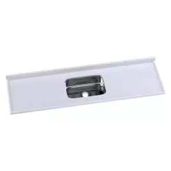 Pia De Cozinha Mármore Sintético 180x55cm Com Cuba Aço Inox Multimóveis CR20476 Gelo