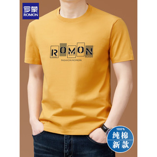 Lomon camiseta de manga curta masculina 100% algodão novo estilo 2026 verão Casual em torno do pescoço meia manga camise