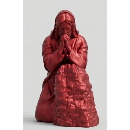 Jesus Cristo Oração Serena: Escultura Para Decoração Bronze
