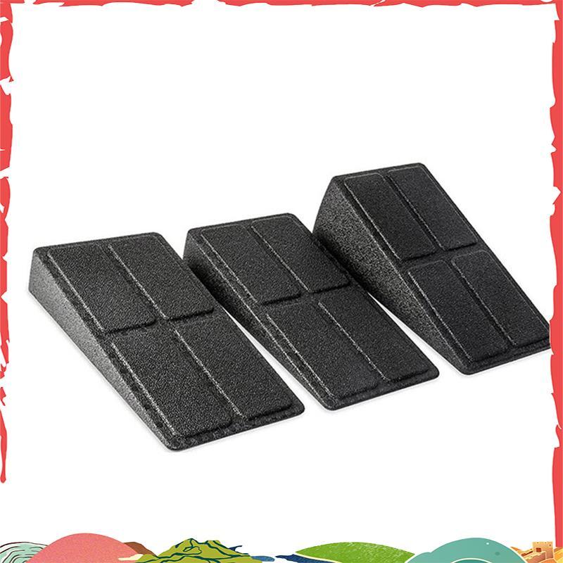 3 Pçs Tijolos De Yoga Agachamento Cunha Blocos Placa Inclinada Ajustável Antiderrapante Maca De Pé Para Ginásio Fitness