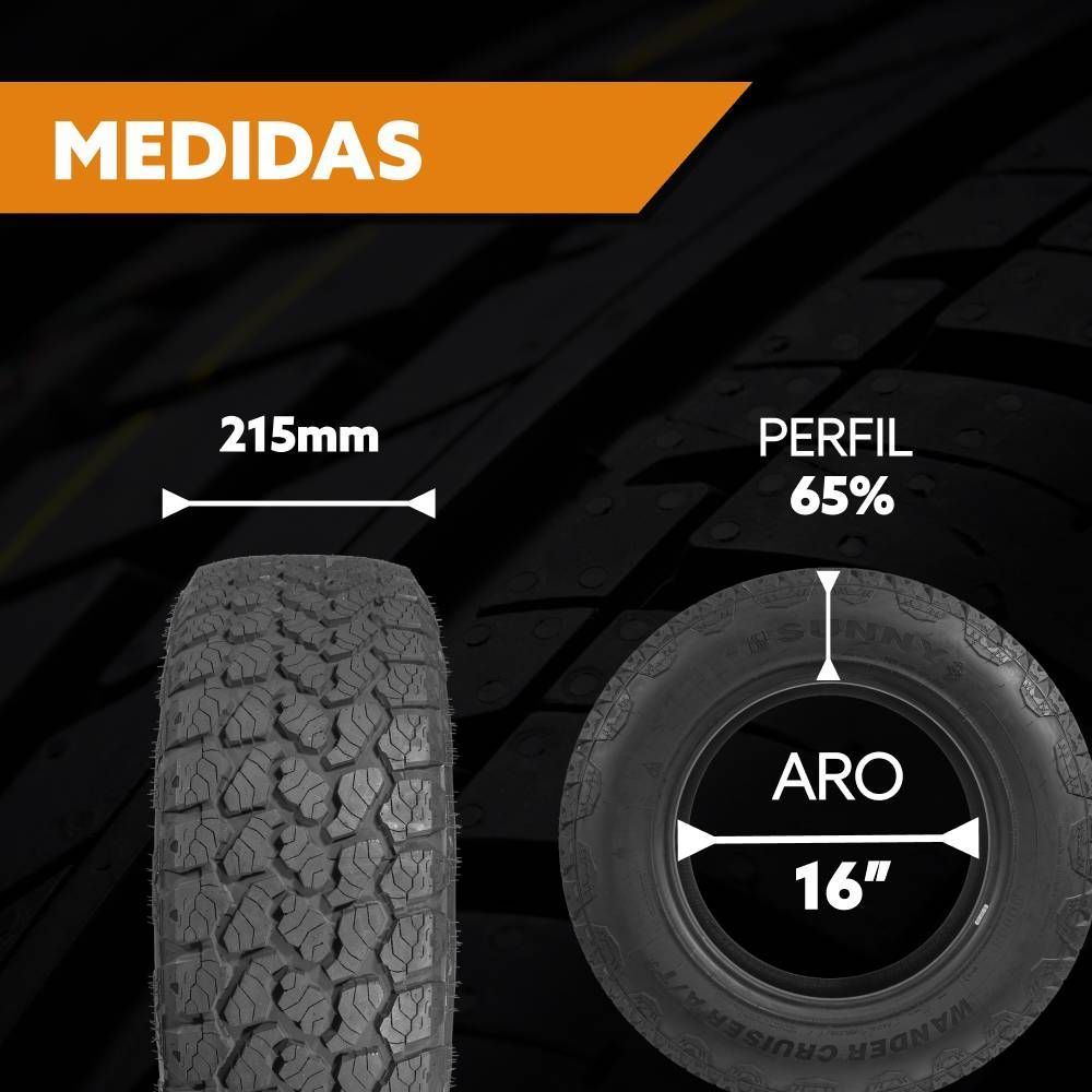 PNEU ARO 16 215/65R16 SUNNY 98T NU033 A/T