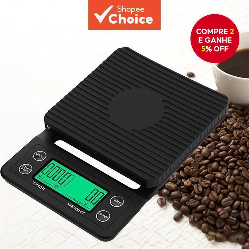 Balança De Café De Precisão 0,1g Alta Com Temporizador Digital De Cozinha LCD