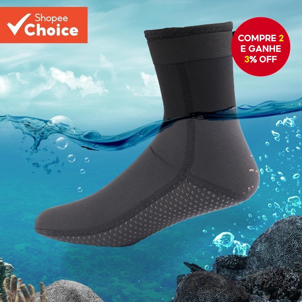 Meias De Mergulho De Neoprene Antiderrapantes Botas De Surf Elásticas Quentes Para Adultos Adequadas Natação E Com Snork