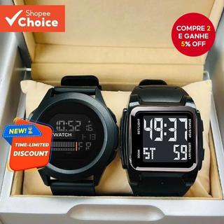 Compre 1 E Ganhe 1 Relógio Digital Masculino Com Luz LED-Mostrador Eletrônico À Prova D'á…