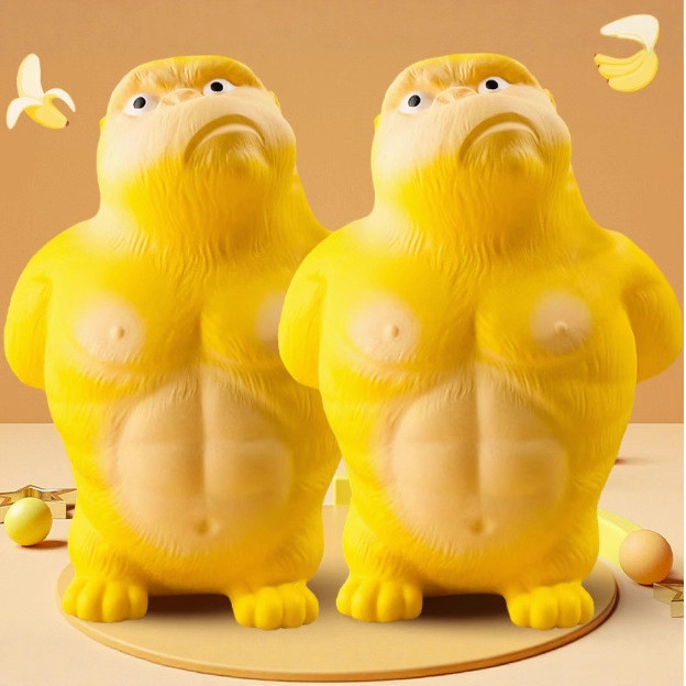 Huangzong gorila brinquedo de descompressão pitada música rei Zong descompressão ferramenta útil roupas adultas Popular