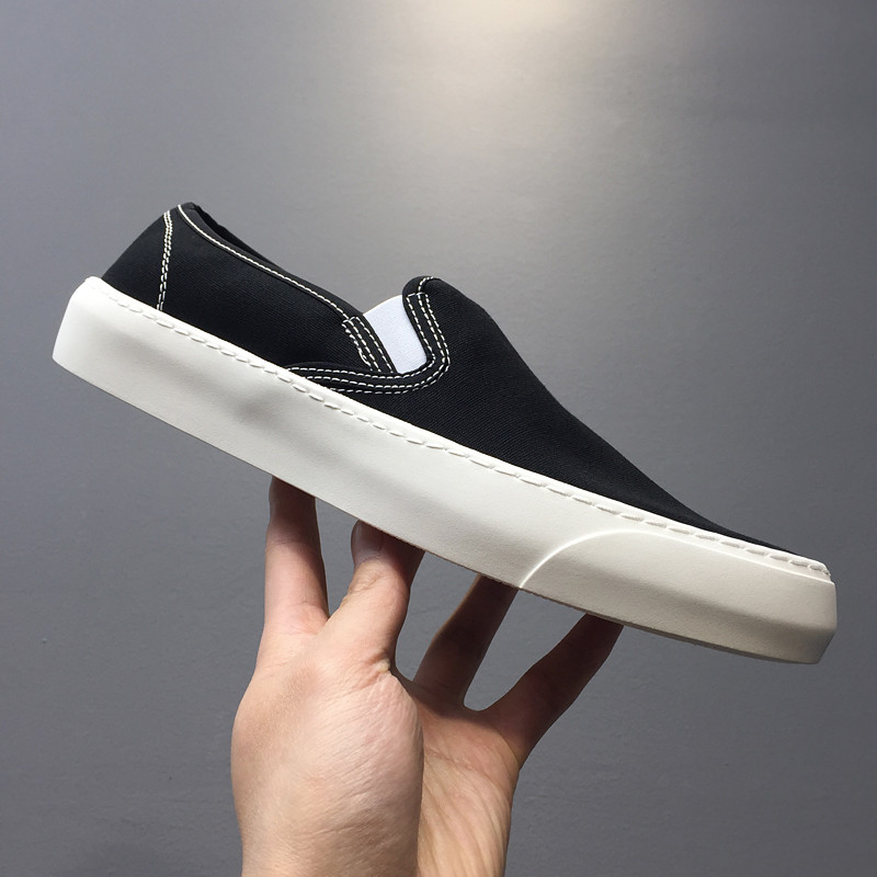 Baba sapatos de lona masculinos deslizamento-On 2022 verão sapatos masculinos japoneses simples sapatos de pano mocassin