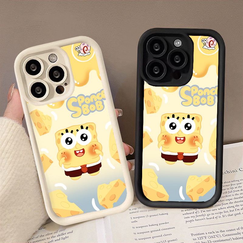 Capa Para Samsung Spongebob Queijo Melancia A56 A36 A55 A54 A16 A15 A14 A05S A52 A34 A35 A32 A13 S24 S23 FE