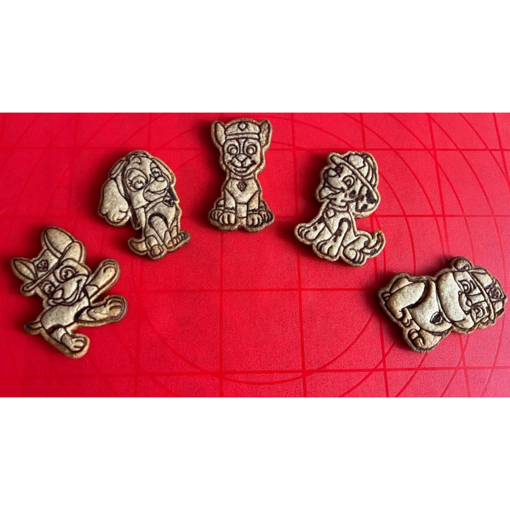 Kit Cortadores Patrulha Canina 12cm – Chase, Marshall, Skye e Amigos | Impressão 3D PETG Premium/Biscoitos