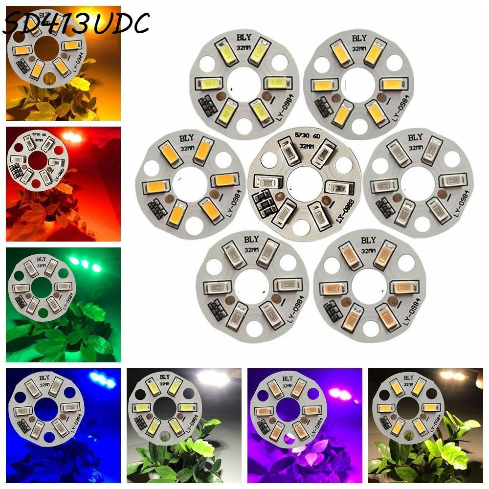 Conta De Lâmpada Colorida SD413UDC , Placa De Luz LED 5730SMD , Sala De Estar Redonda Branca/Azul/Amarela/Roxa De 32 Mm