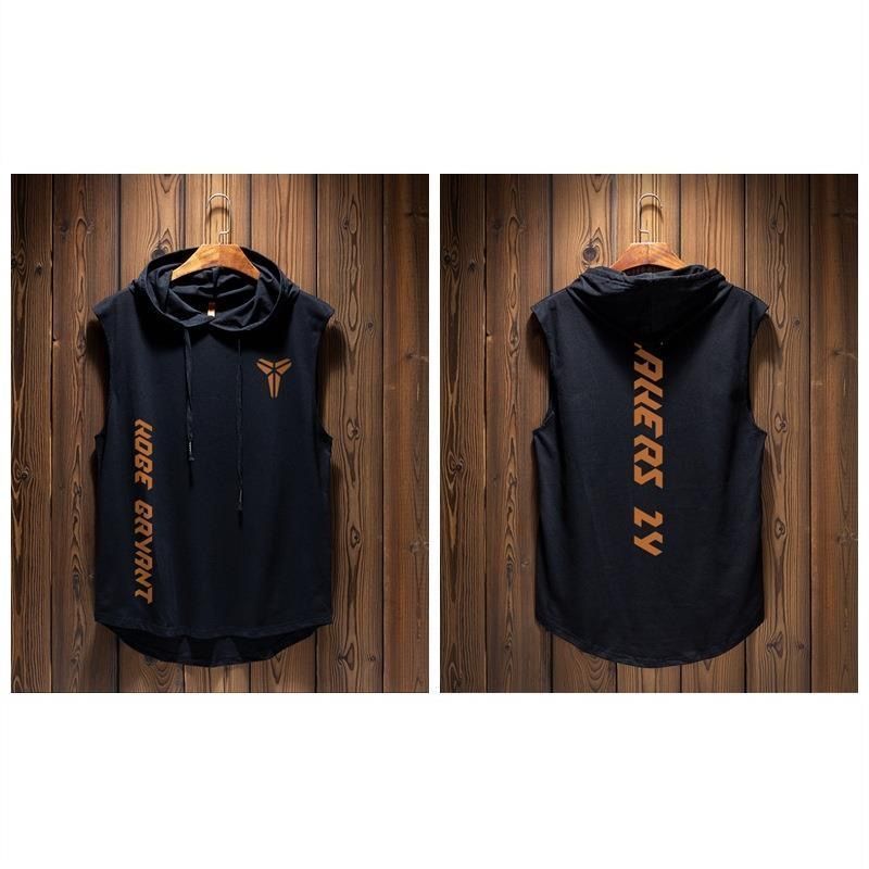 Kobe com capuz uniforme de basquete esportes pulôver colete de algodão com capuz colete masculino camisa moletom colete2