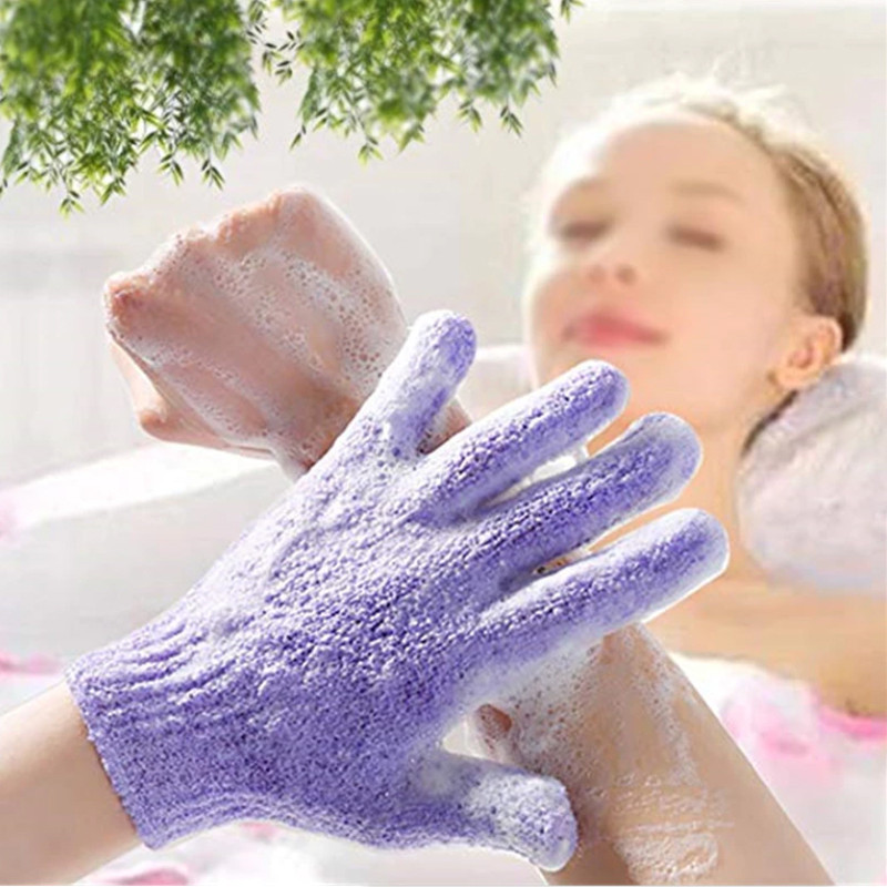 Luva De Banho Esfoliante , Dupla Face , Purificador Corporal , Chuveiro , Massagem , Removedor De Pele , Esfoliação Limp