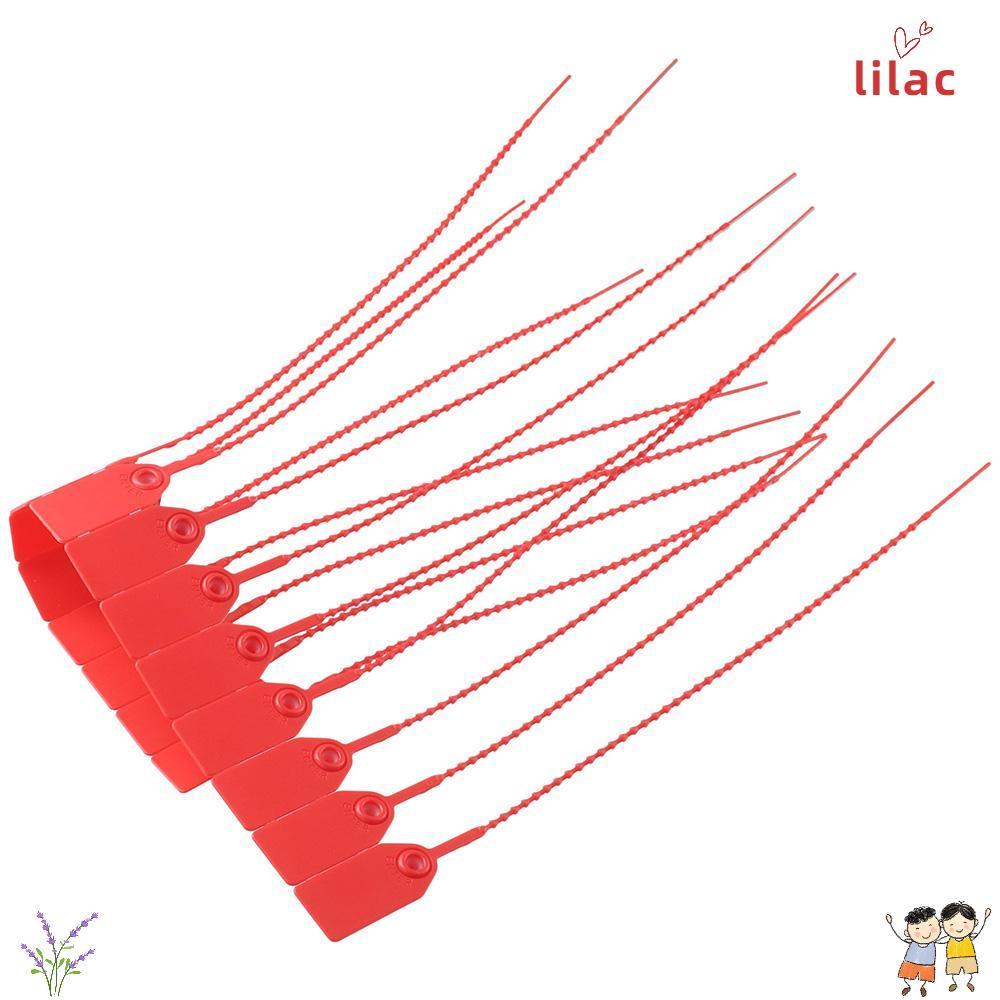 LILAC 100pcs Selos De Violação , Laços Zip Numerados De Plástico 250mm , Sinalização De Travamento Automático Descartáve