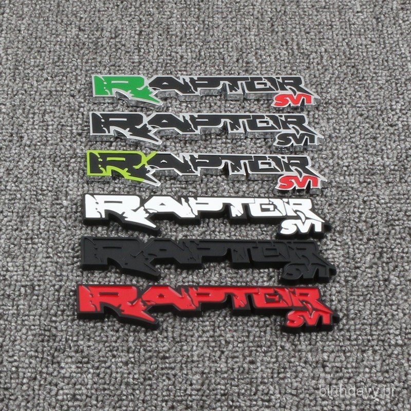 Novo produto adequado para o emblema do carro Ford Raptor, adesivo decorativo RAPTOR SVT fx4 F150, adesivo lateral de me