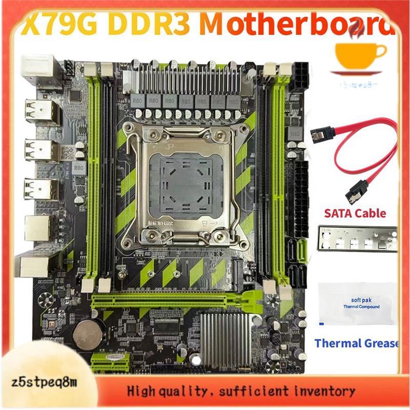 Placa-Mãe Para Jogos X79G LGA2011 4XDDR3 RECC Slots M . 2 NVME PCI-E X16 SATA3.0 X79 Desktop