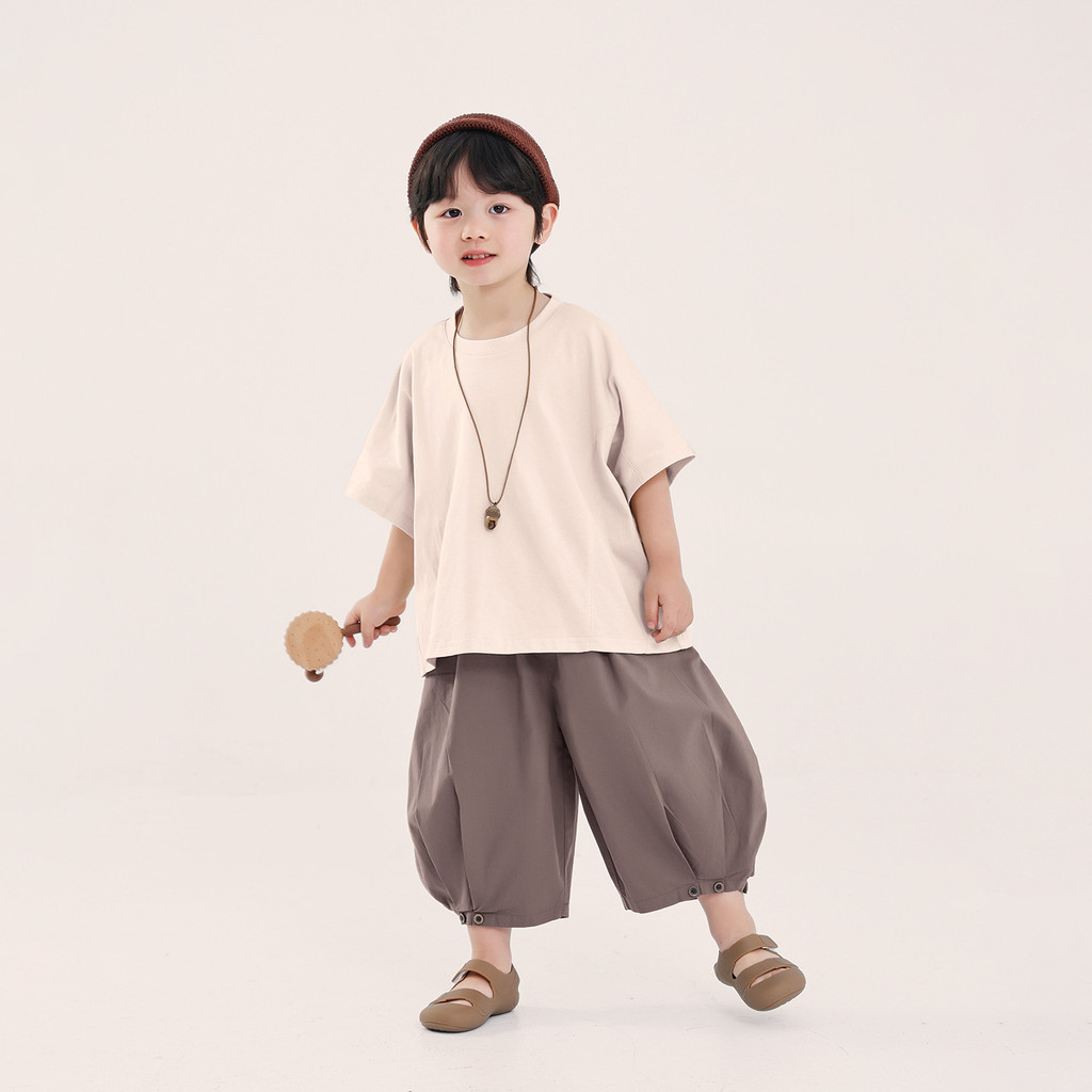 Meninos de manga curta camiseta crianças verão novo estilo roupas infantis médio pequeno crianças versão coreana puro al