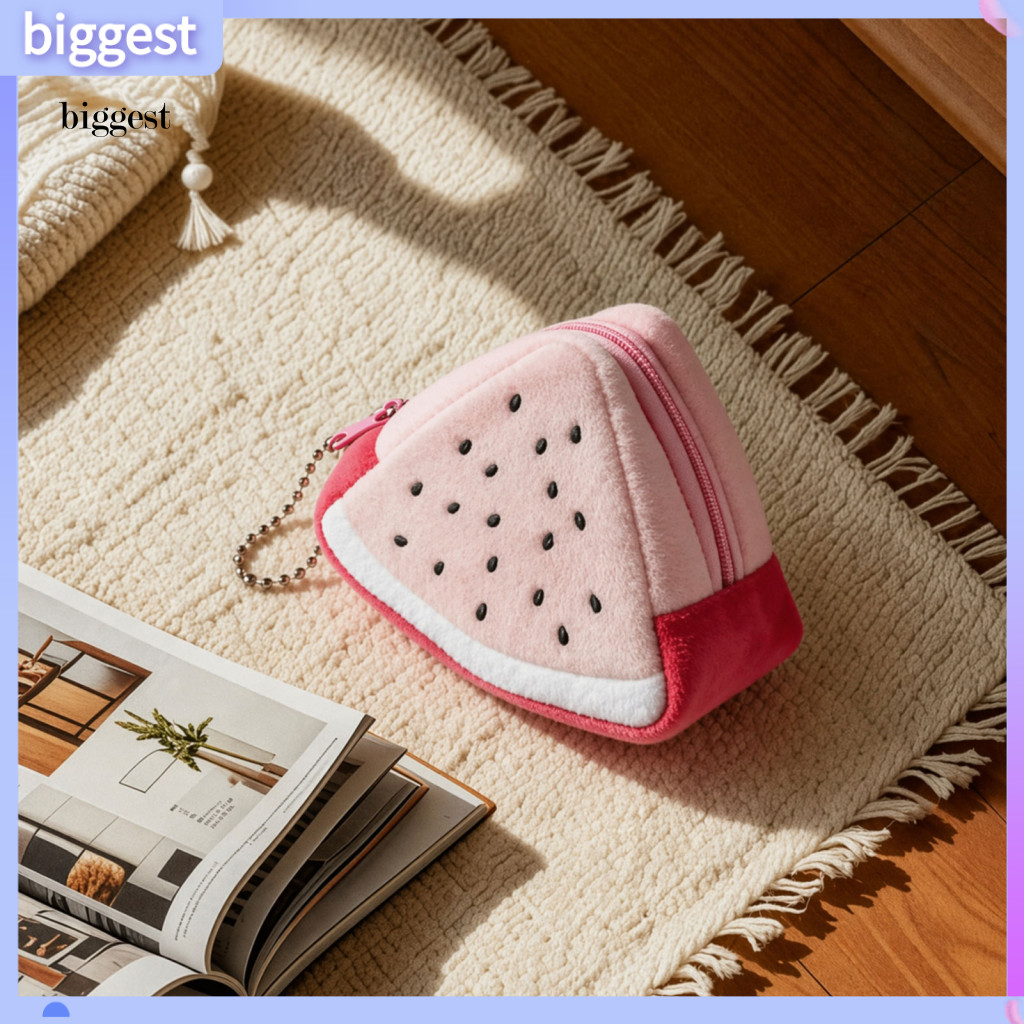 Strawberry Mini Purse Cute Coin for Women – Small Zipper Wallet Fruit Design Change Pouch Compact Key Cosmetic Holder