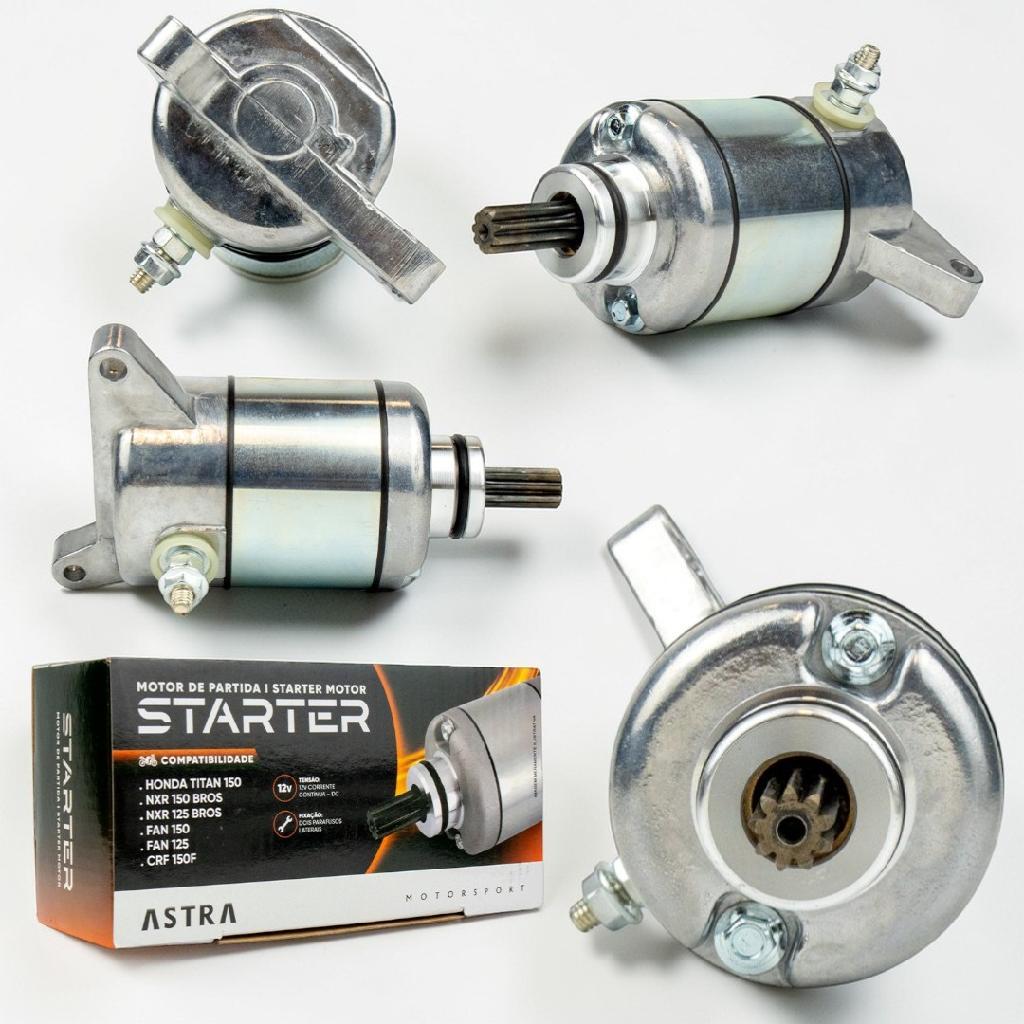 Imagem MOTOR ARRANQUE AS TITAN150 NXR150 06-15 FAN150 125 09-15