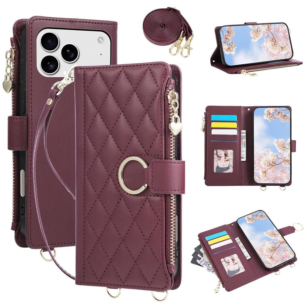 Capa Carteira Crossbody De Couro Luxuosa Multicamadas Para OPPO A55 A54 A16 A55 A54S A56 A93 A74 A54 A57 A77 A57S A94 A9
