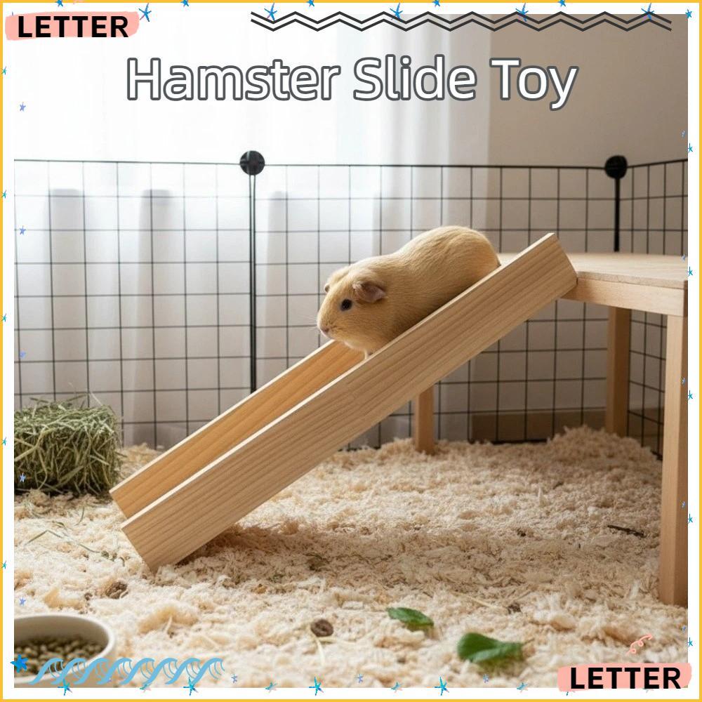 Escada Para Animais De Estimação Carta , Brinquedo Deslizante Extra Longo De Material , Rampa De Hamster De Estuque Durá